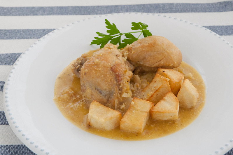 Cómo hacer pollo en pepitoria casero