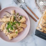 Cómo hacer rigatoni con setas Boletus y queso brie