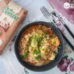 Arroz caldoso de camarones. Receta de arroz fácil, rápida y rica