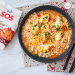 Arroz con rape y langostinos. Receta de arroz marinero perfecto para Navidad