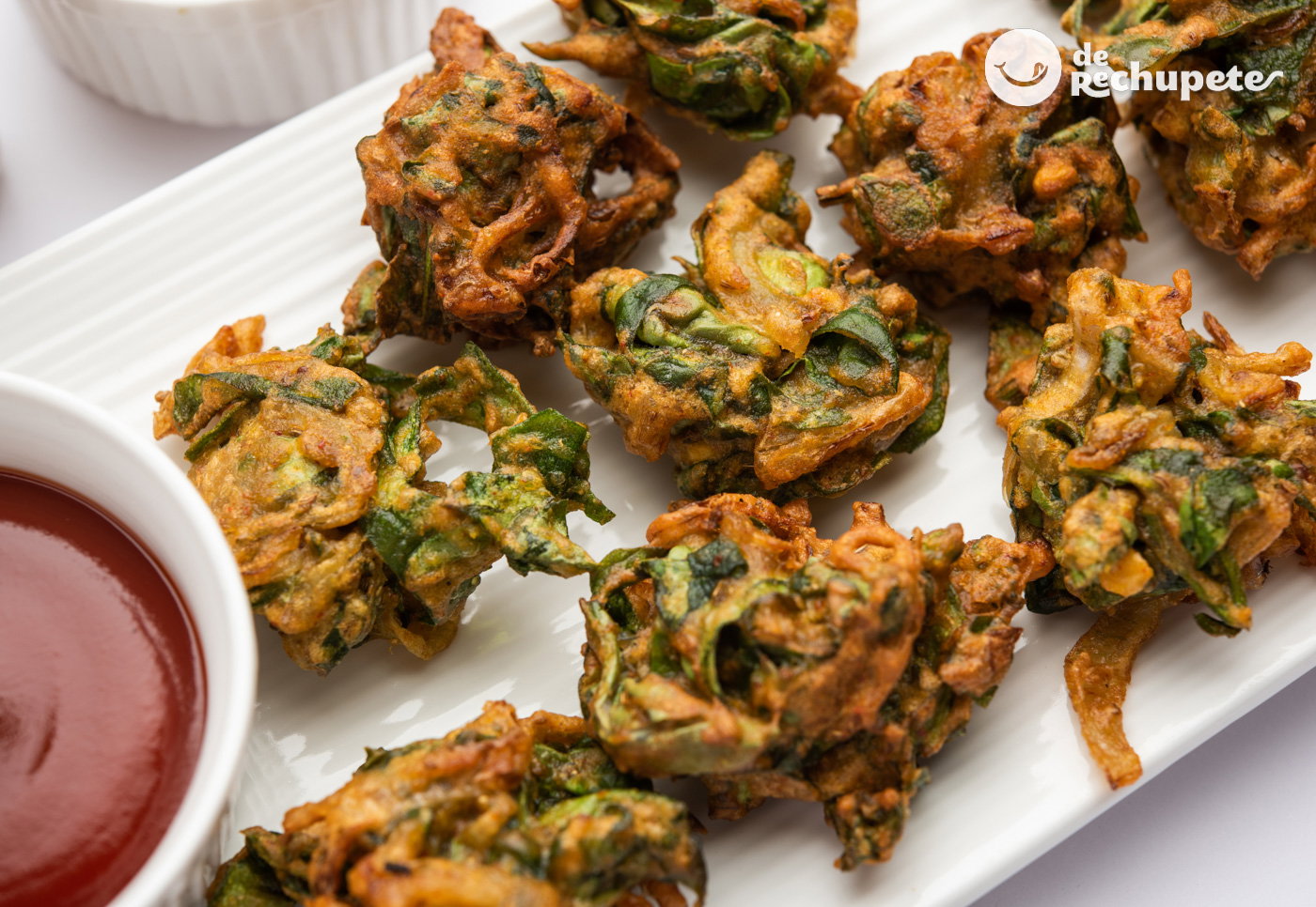 Pakoras de verduras. Receta vegana india paso a paso