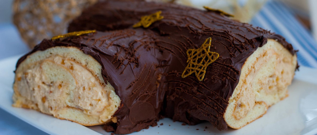 Tronco de navidad o buchê de noël, un bonito postre navideño
