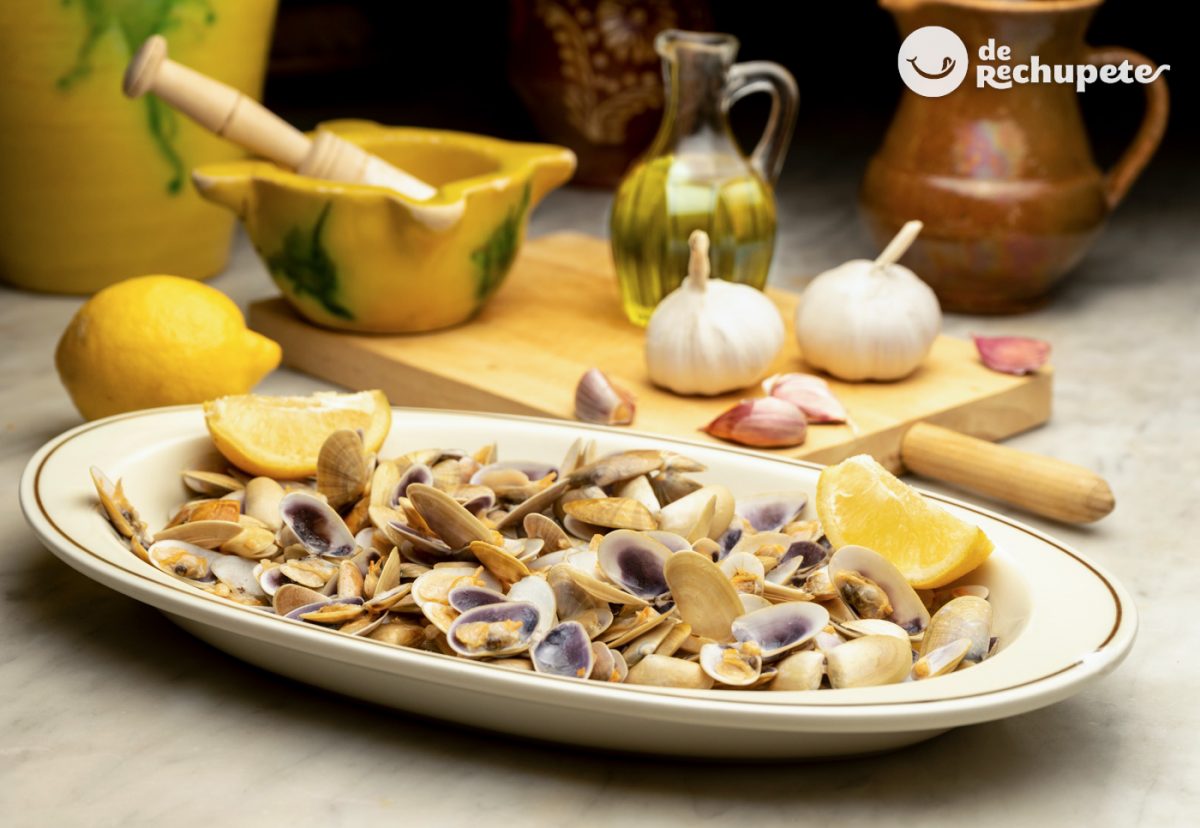 Cómo hacer coquinas o tellinas.  formas de prepararlas, al natural, al ajillo y a la marinera