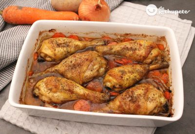 Muslos de pollo al horno