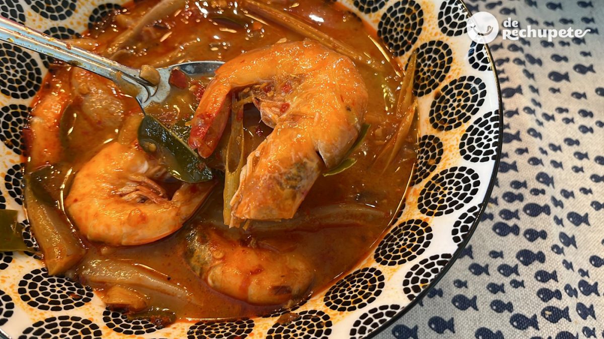 Tom Yam Kung. La deliciosa sopa de langostinos tailandesa