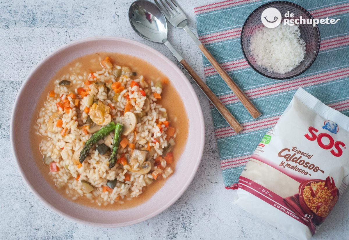 Arroz caldoso con verduras