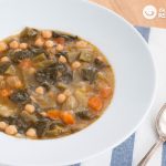 Potaje de garbanzos con verduras. Potaje vegetal paso a paso