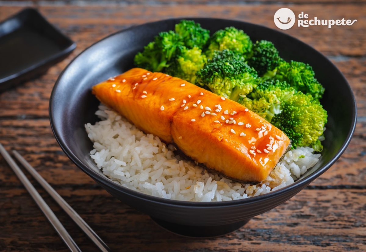 Salmón con salsa Teriyaki