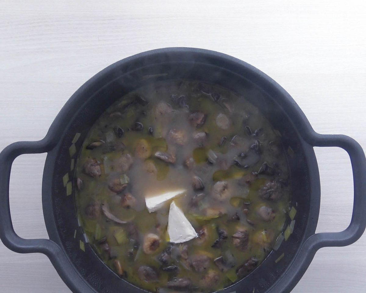 crema de champiñones paso 8