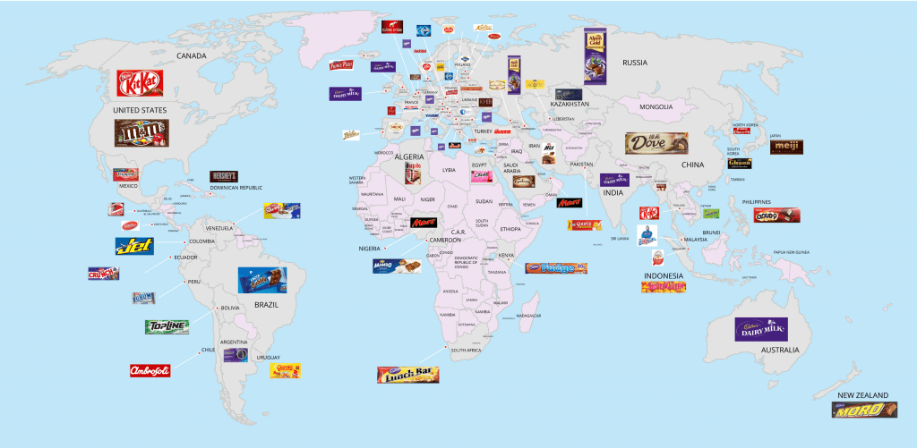 Las golosinas y dulces más populares en el mundo