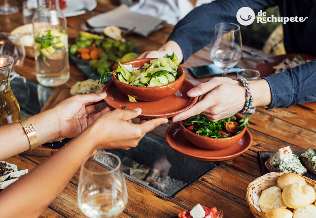 Cena vegetariana completa en  minutos