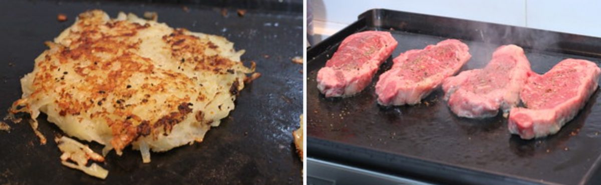 Entrecot a la plancha con patatas