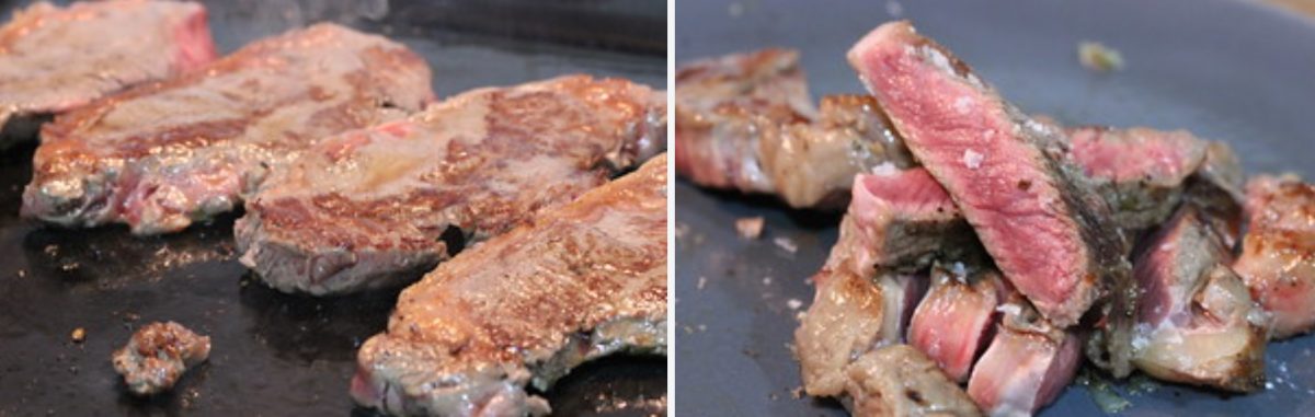 Entrecot a la plancha con patatas