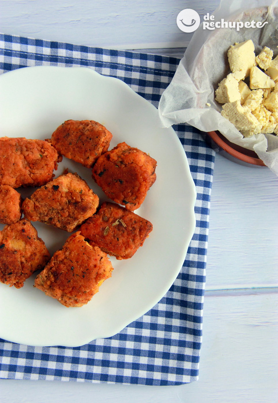 Crispy nuggets de tofu. Receta vegana paso a paso