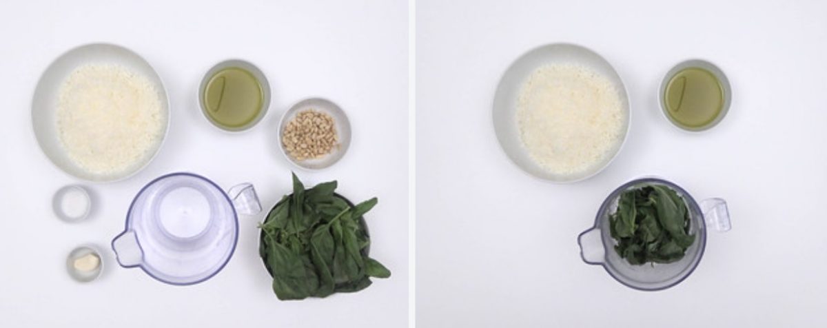 Pasta trenette al Pesto