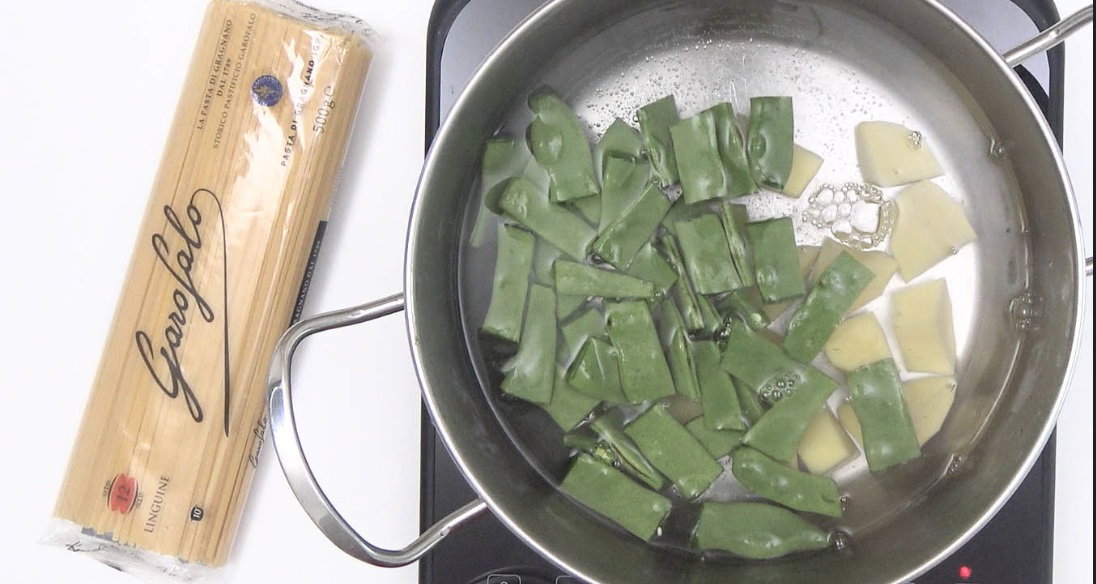 Pasta trenette al Pesto