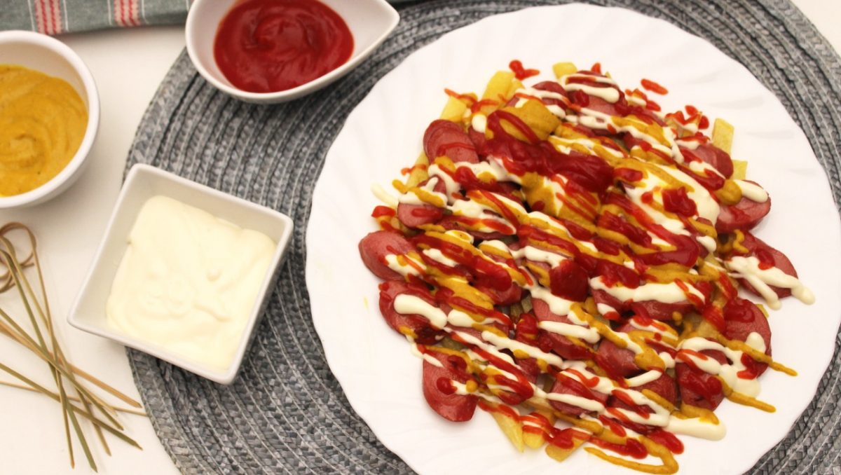 Salchipapas. Receta de un aperitivo rápido y fácil