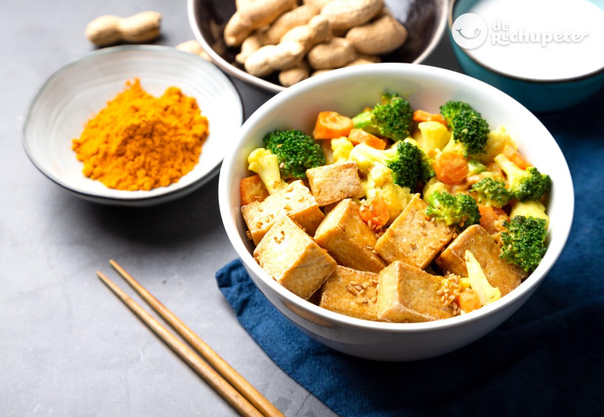 Tofu al curry