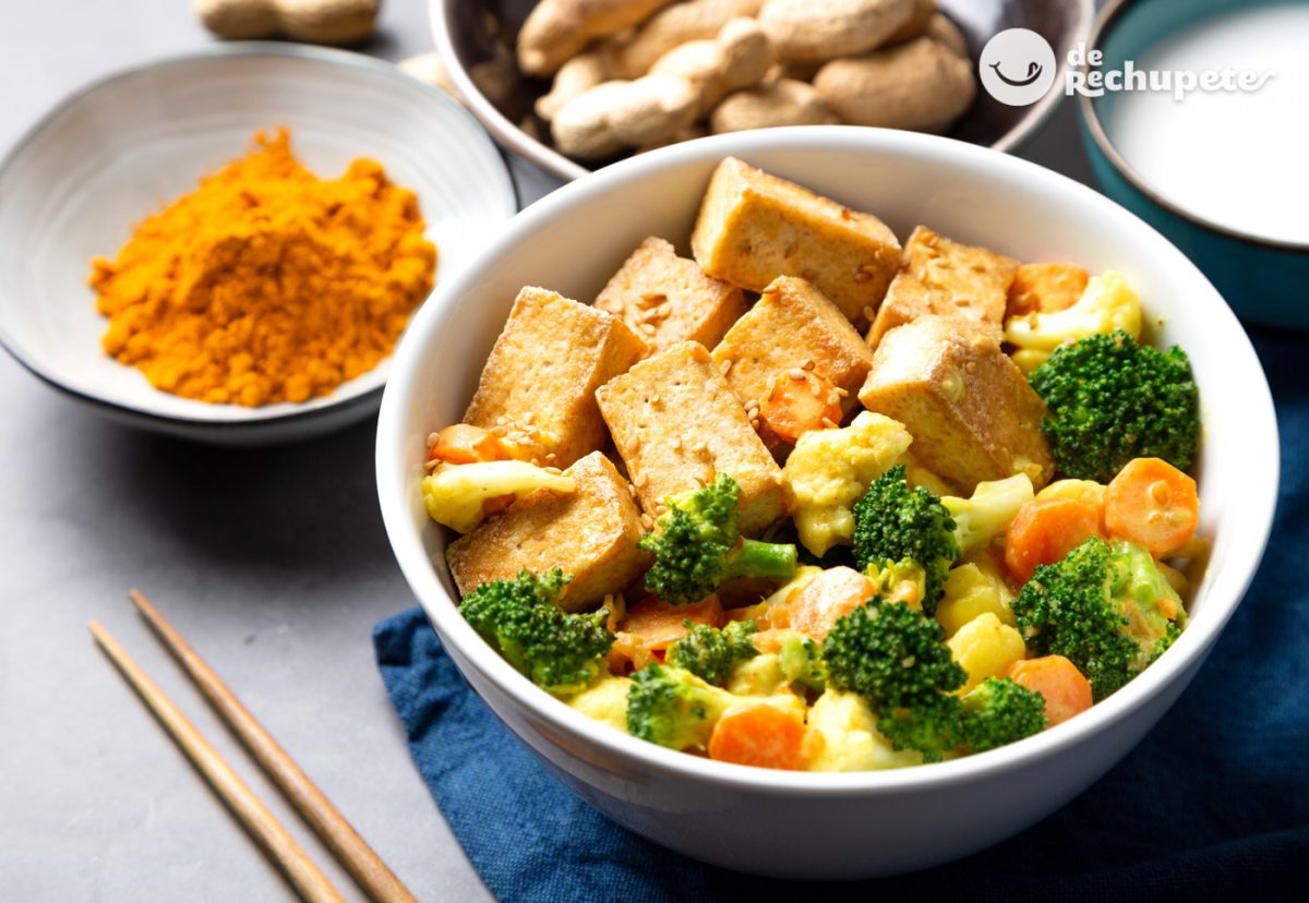 Tofu al curry