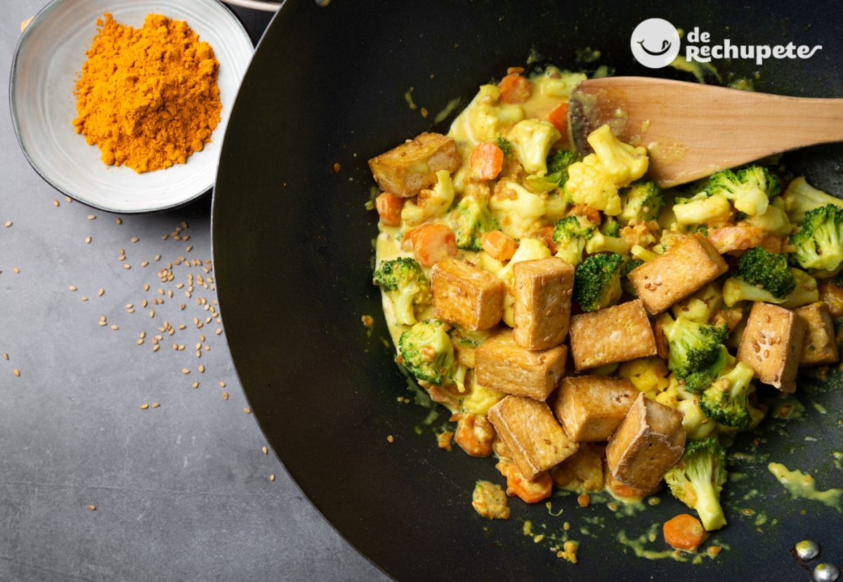 Tofu al curry