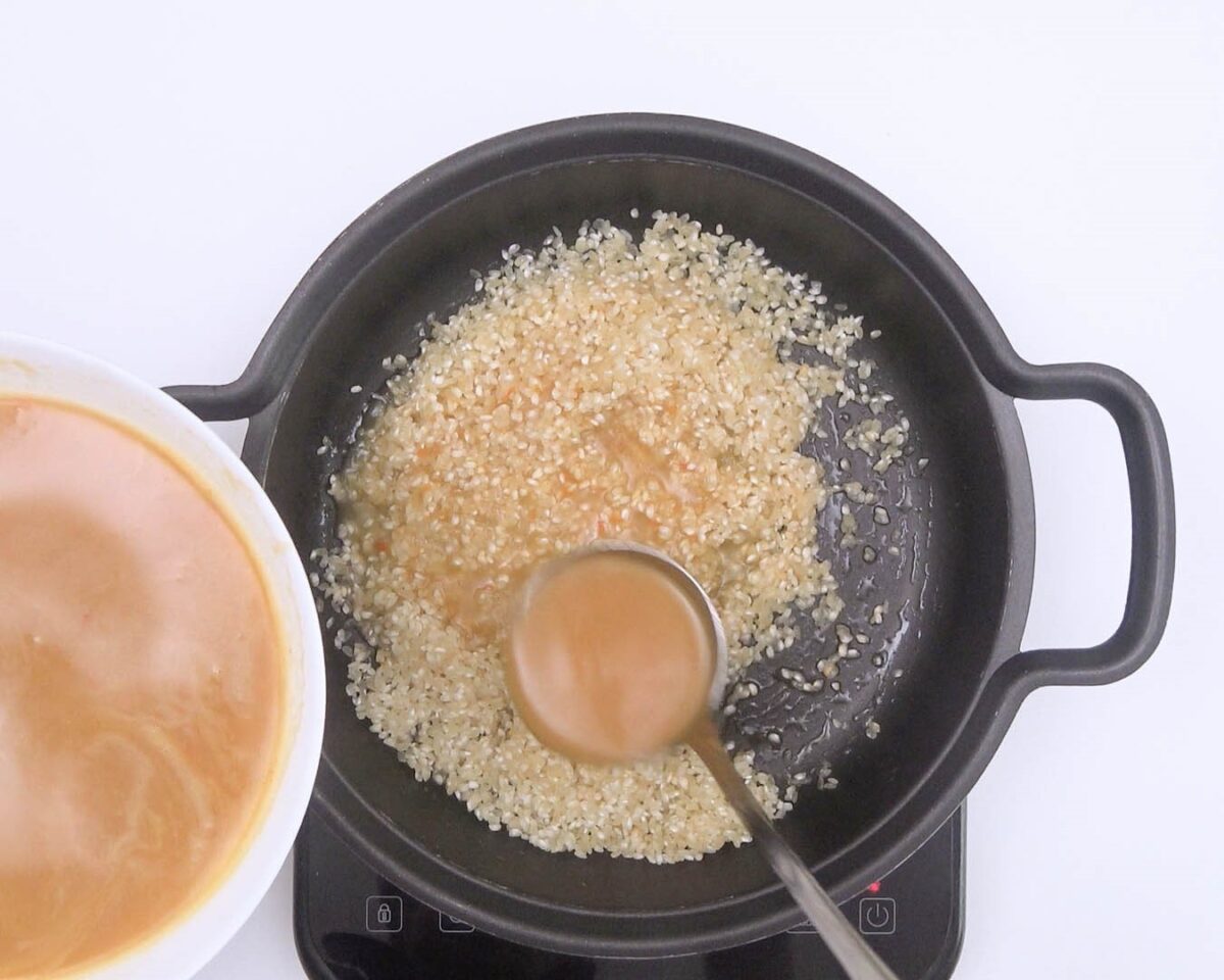 Cómo hacer arroz caldoso con carrilleras