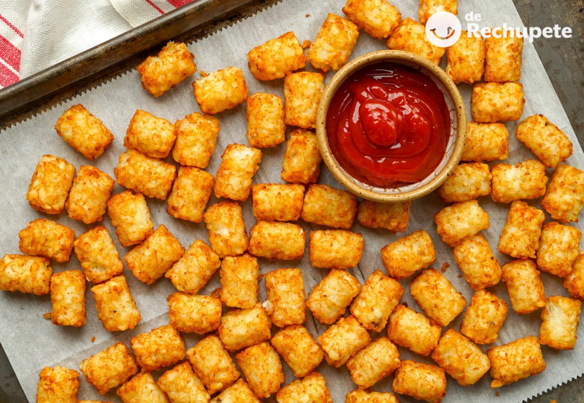 Tater tots. Las patatas crujientes por fuera y cremosas por dentro