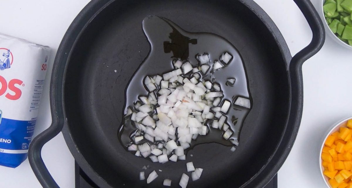 Arroz con verduras. Receta fácil para niños y toda la familia