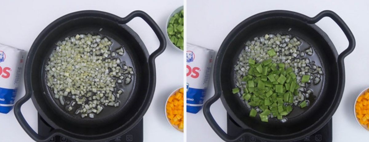 Arroz con verduras. Receta fácil para niños y toda la familia