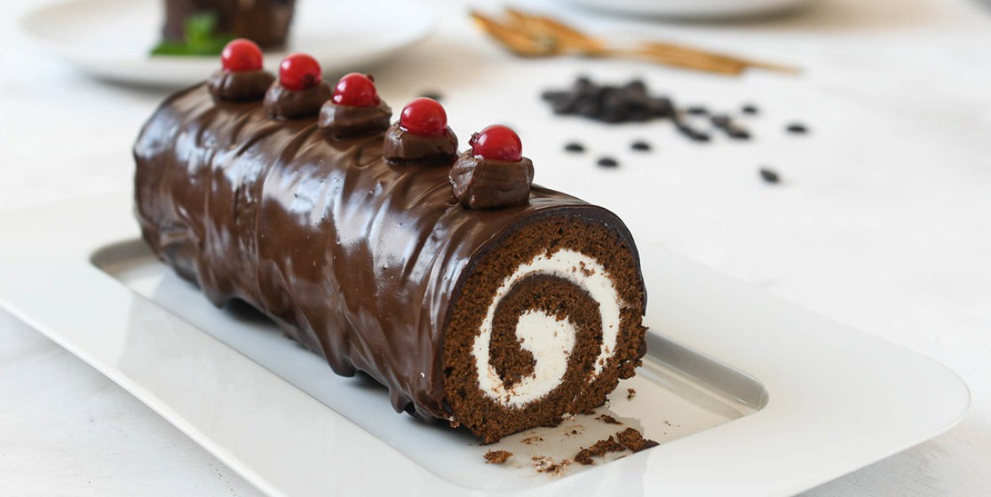 Brazo de gitano de chocolate