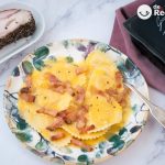 Mezzelune relleno de Prosciutto di Parma y Parmigiano o pasta fresca rellena a la carbonara