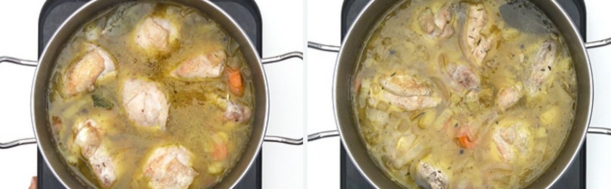 Pollo en escabeche. 2 recetas, al estilo tradicional y en olla exprés
