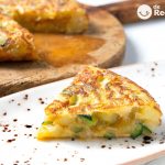 Tortilla de patatas y calabacin