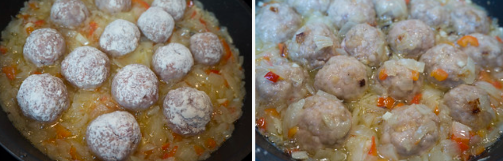 Albóndigas en salsa de frutos secos