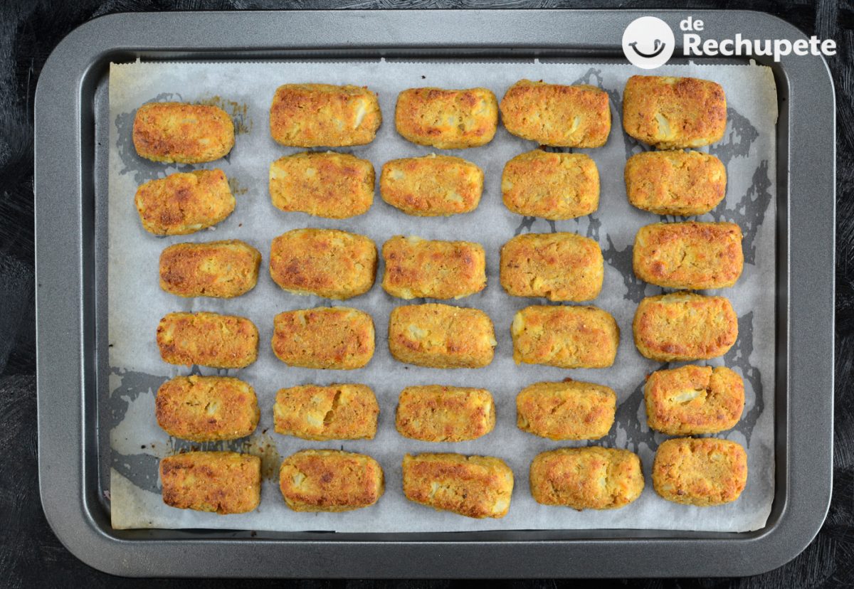 Tater tots de coliflor. Receta de croquetas de coliflor