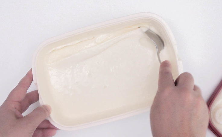 Helado de arroz con leche y canela