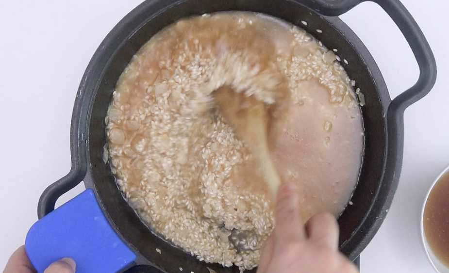 Risotto ai funghi. Risotto con champiñones y setas variadas