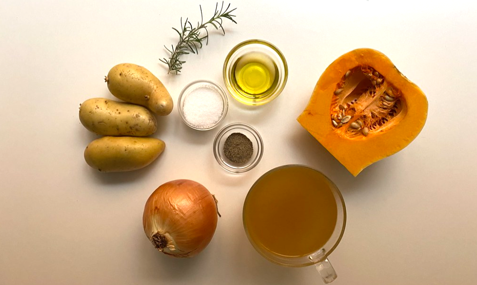 Sopa de calabaza y patata. Receta tradicional para disfrutar del otoño