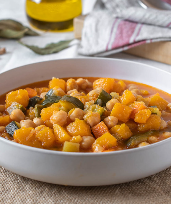 Garbanzos con verduras