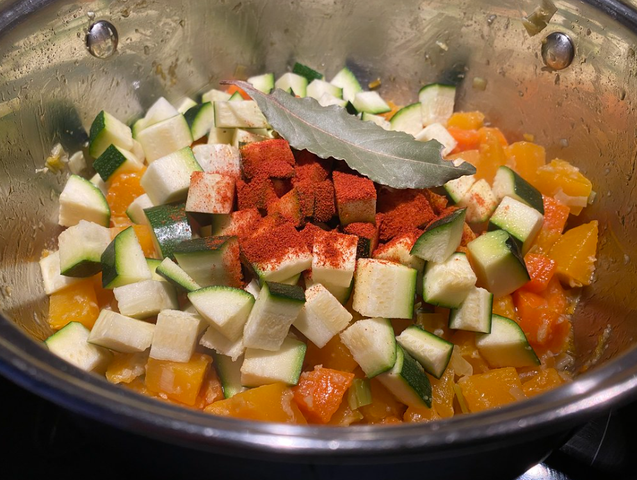 Garbanzos con verduras