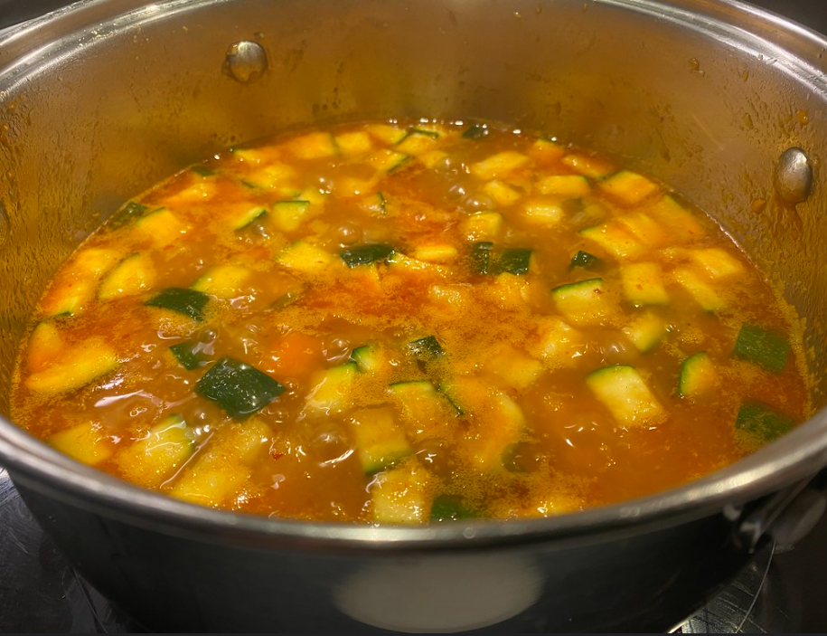 Garbanzos con verduras