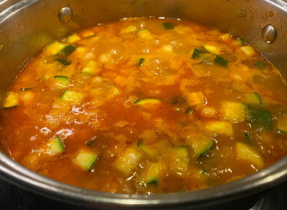 Garbanzos con verduras