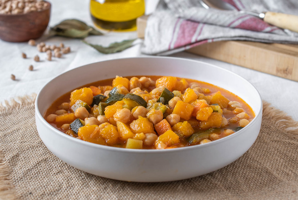Garbanzos con verduras