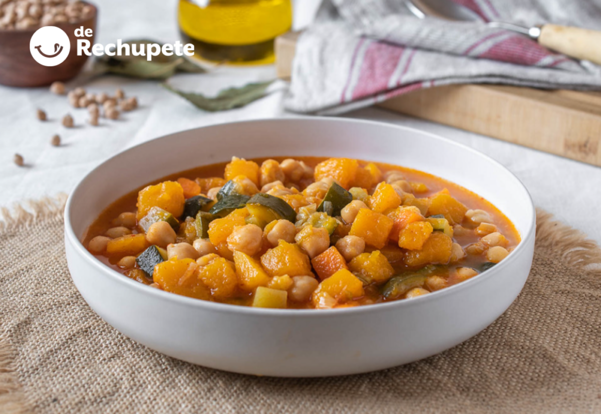 Garbanzos con verduras