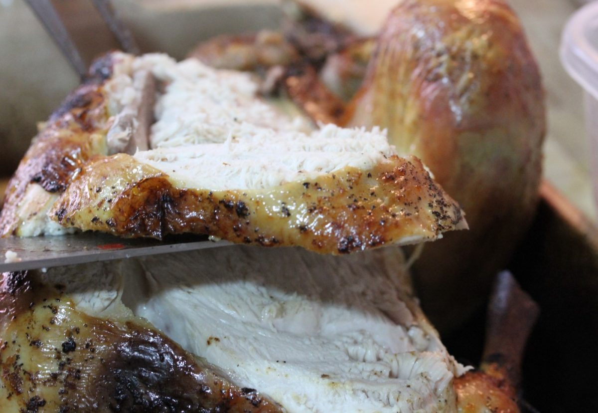 Pavo al horno relleno para Navidad y Acción de Gracias