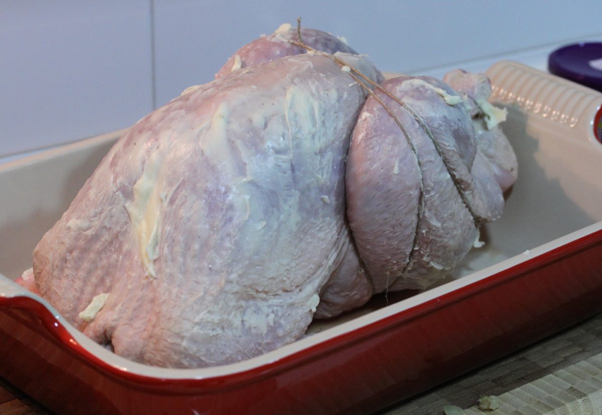 Pavo al horno relleno para Navidad y Acción de Gracias