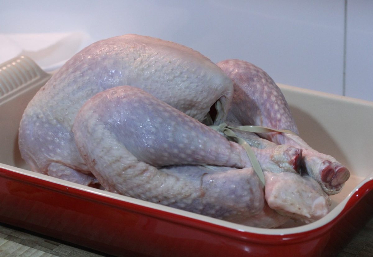 Pavo al horno relleno para Navidad y Acción de Gracias