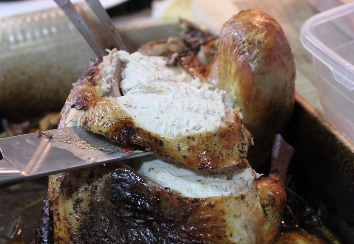 Pavo al horno relleno para Navidad y Acción de Gracias