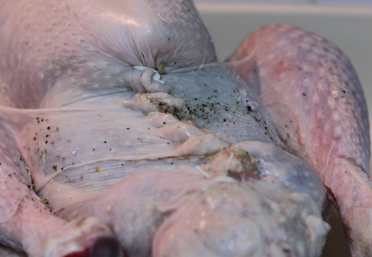 Pavo al horno relleno para Navidad y Acción de Gracias