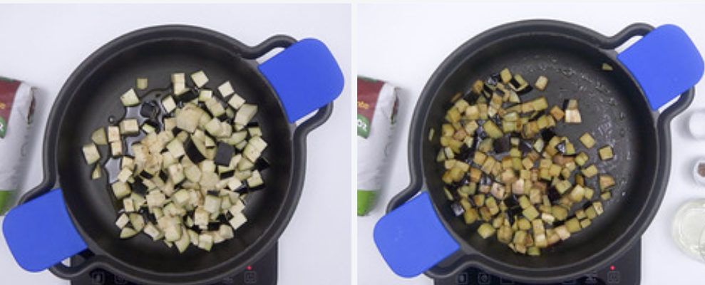 Arroz meloso con berenjena