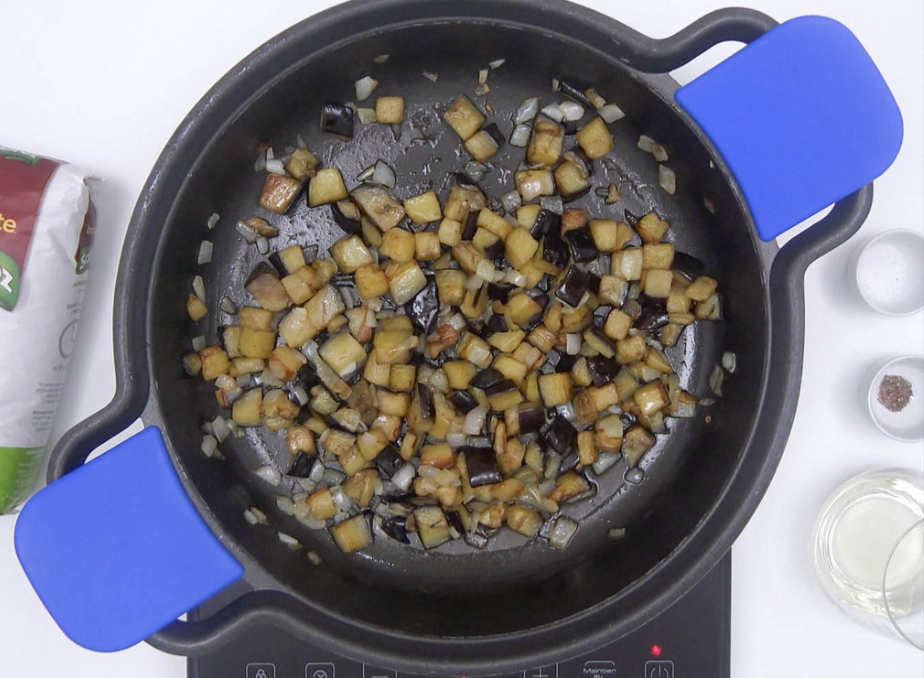 Arroz meloso con berenjena